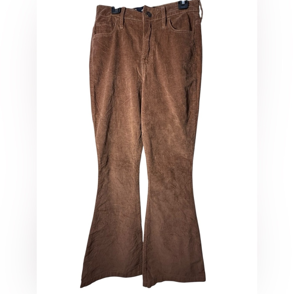 Hollister Brown High Rise Flare Corduroy Jeans